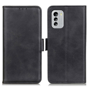 Θήκη με πτερύγιο για Nokia G60 5G, Wallet PU Leather Case, μαύρη
