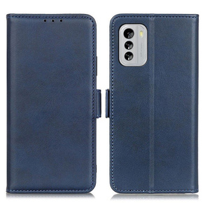 Θήκη με πτερύγιο για Nokia G60 5G, Wallet PU Leather Case, μπλε