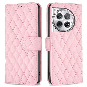 Θήκη με πτερύγιο για OnePlus 12 5G, Wallet, BINFEN COLOR, ροζ