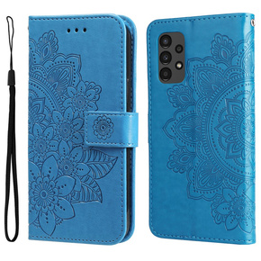 Θήκη με πτερύγιο για Samsung Galaxy A13 4G, Mandala Flower, μπλε