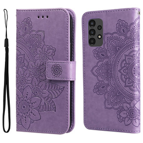 Θήκη με πτερύγιο για Samsung Galaxy A13 4G, Mandala Flower, μωβ