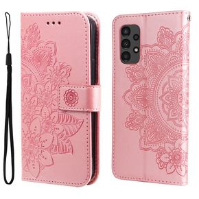 Θήκη με πτερύγιο για Samsung Galaxy A13 4G, Mandala Flower, ροζ