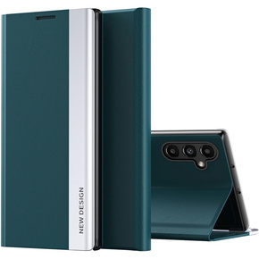 Θήκη με πτερύγιο για Samsung Galaxy A14 4G/5G, Side Magnetic, πράσινη