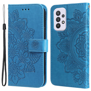 Θήκη με πτερύγιο για Samsung Galaxy A33 5G, Mandala Flower, μπλε
