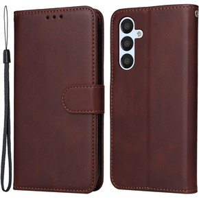 Θήκη με πτερύγιο για Samsung Galaxy A34 5G, Leather Wallet, καφέ