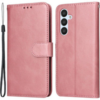 Θήκη με πτερύγιο για Samsung Galaxy A34 5G, Leather Wallet, ροζ rose gold