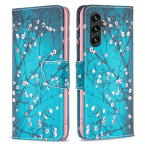 Θήκη με πτερύγιο για Samsung Galaxy A35 5G, Wallet, Sakura μπλε