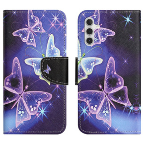 Θήκη με πτερύγιο για Samsung Galaxy M15 5G, Wallet, Sparkling Butterflies