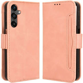 Θήκη με πτερύγιο για Samsung Galaxy M55 5G, Card Slot, ροζ