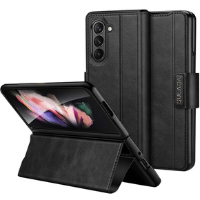 Θήκη με πτερύγιο για Samsung Galaxy Z Fold5 5G, Wallet, μαύρη