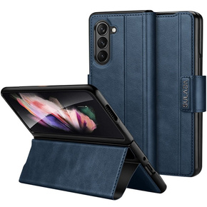 Θήκη με πτερύγιο για Samsung Galaxy Z Fold5 5G, Wallet, μπλε