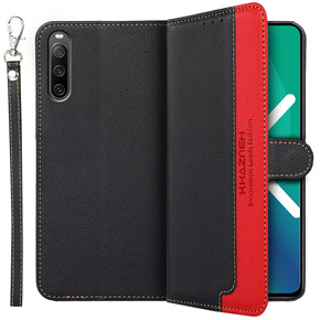 Θήκη με πτερύγιο για Sony Xperia 10 IV, KHAZNEH RFID Case, μαύρη