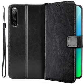 Θήκη με πτερύγιο για Sony Xperia 10 IV, Wallet, μαύρη