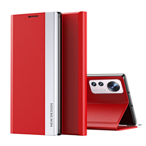 Θήκη με πτερύγιο για Xiaomi 12 Pro, Side Magnetic, κόκκινη