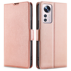 Θήκη με πτερύγιο για Xiaomi 12 Pro, Wallet, ροζ rose gold