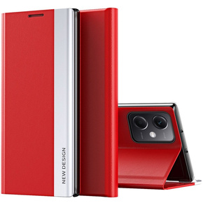 Θήκη με πτερύγιο για Xiaomi Poco X5 Pro 5G / Redmi Note 12 Pro, Side Magnetic, κόκκινη