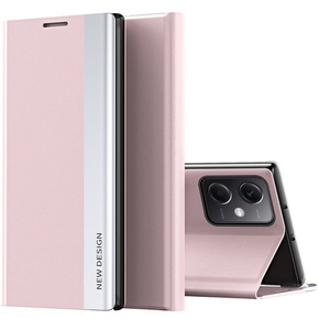 Θήκη με πτερύγιο για Xiaomi Poco X5 Pro 5G / Redmi Note 12 Pro, Side Magnetic, ροζ