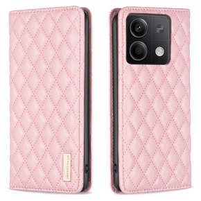 Θήκη με πτερύγιο για Xiaomi Redmi Note 13 5G, Wallet, BINFEN COLOR, ροζ