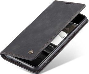 Θήκη με πτερύγιο για Xiaomi do Redmi Note 9s / 9 Pro, Caseme Wallet, μαύρη