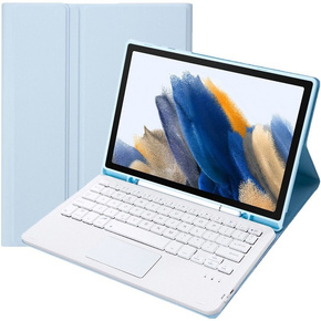 Θήκη + πληκτρολόγιο Samsung Galaxy Tab A8 10.5 X200 / X205, Touchpad, μπλε