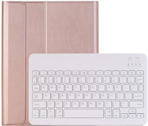 Θήκη + πληκτρολόγιο iPad 7/8/9 10.2 2019/2020/2021, ροζ rose gold