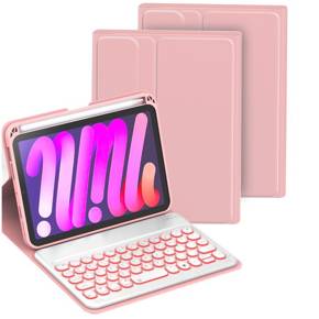 Θήκη + πληκτρολόγιο iPad mini 6 2021 8,3'', Magnetic Keyboard, ροζ rose gold
