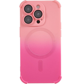 Θήκη σιλικόνης για iPhone 14 Pro Max, διαβαθμισμένη μαγνητική, για MagSafe, ροζ