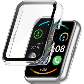 Θήκη 2σε1 + γυαλί μετριασμένο για Huawei Watch Fit / Fit SE, διαφανής