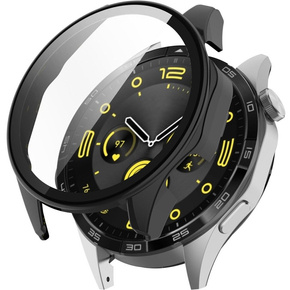 Θήκη 2σε1 + γυαλί μετριασμένο για Huawei Watch GT 4 46mm, μαύρη