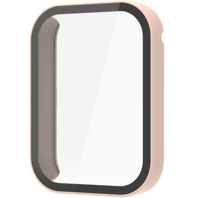 Θήκη 2σε1 + γυαλί μετριασμένο για Xiaomi Smart Band 8 Pro, ροζ