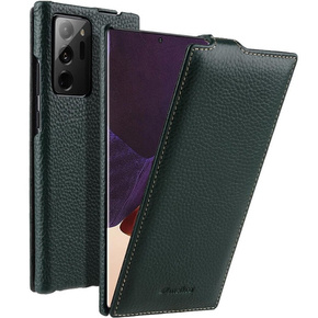 Θήκη MELKCO για Samsung Galaxy Note 20 Ultra, δερμάτινη, flip, σκούρα πράσινη