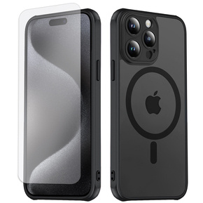 Θήκη MagSafe για iPhone 12 / 12 Pro, Hybrid Matte Lens Pro, μαύρο