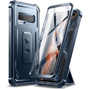 Θωρακισμένη θήκη για Samsung Galaxy S10 Plus, Dexnor Full Body, μπλε