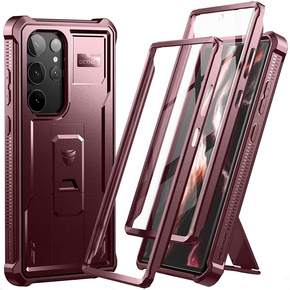 Θωρακισμένη θήκη για Samsung Galaxy S23 Ultra, Dexnor Full Body (Two Frames), κόκκινη