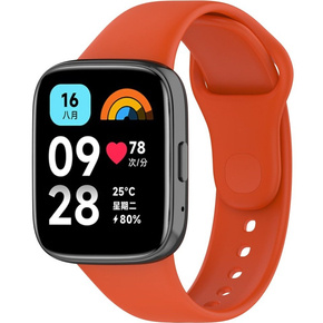 Λουράκι σιλικόνης για Xiaomi Redmi Watch 3 Active, πορτοκαλί