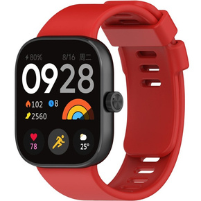 Λουράκι σιλικόνης με θήκη για Xiaomi Redmi Watch 3, κόκκινη