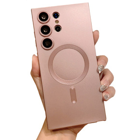 Μαγνητική θήκη για Samsung Galaxy S23 Ultra, MagSafe, ροζ