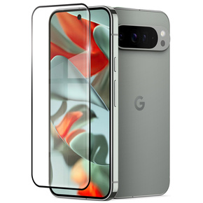 Μετριασμένο γυαλί 3D για Google Pixel 9 Pro XL, μαύρο πλαίσιο