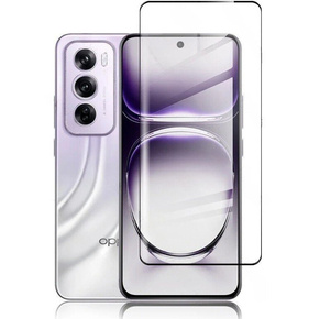 Μετριασμένο γυαλί 3D για Oppo Reno 12 Pro, μαύρο πλαίσιο