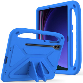 Παιδική θήκη για Samsung Galaxy Tab S9 FE+, παιδική θήκη με λαβή, μπλε
