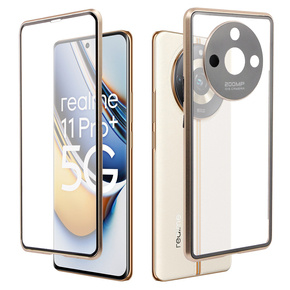 θήκη για το Realme 11 Pro 5G / Pro+ 5G, Magnetic Dual Glass, χρυσή