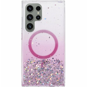 θήκη για Samsung Galaxy S24 Ultra, Glittery, για MagSafe, ροζ