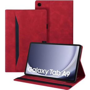 θήκη για Samsung Galaxy Tab A9, Classic, με υποδοχή γραφίδας, κόκκινη