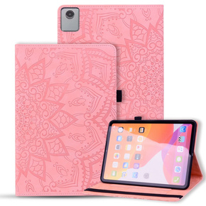 θήκη με πτερύγιο για Lenovo Tab M11, flower, ροζ