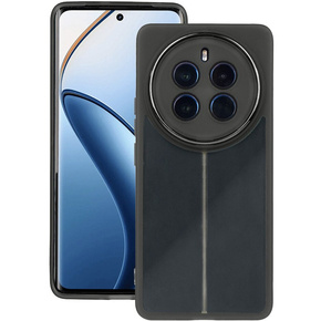 θήκη σιλικόνης για Realme 12 Pro 5G / 12 Pro+ 5G, με προστασία κάμερας, διαφανής / μαύρη