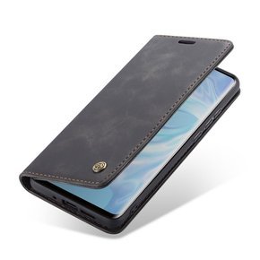 θήκη CASEME για Huawei P30 Pro, Leather Wallet Case, μαύρη