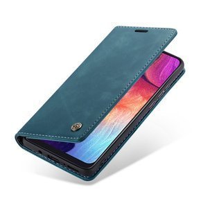 θήκη CASEME για Samsung Galaxy A50, Leather Wallet Case, μπλε