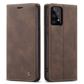 θήκη CASEME για Samsung Galaxy A53 5G, Leather Wallet Case, καφές