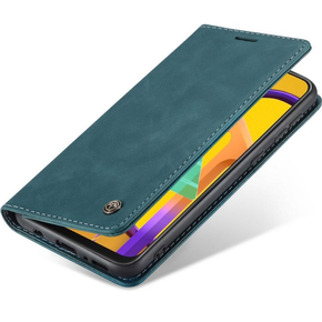 θήκη CASEME για Samsung Galaxy M21, Leather Wallet Case, μπλε