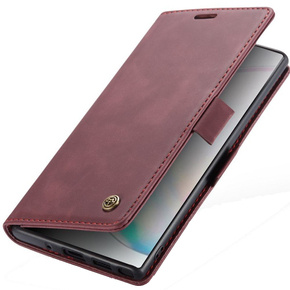θήκη CASEME για Samsung Galaxy Note 10 Plus/5G, Leather Wallet Case, κόκκινη